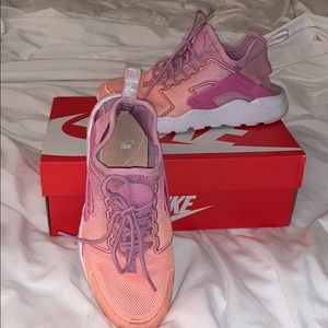 Women's Air Huarache, Orchid-Sunset Glow, Sz 6
